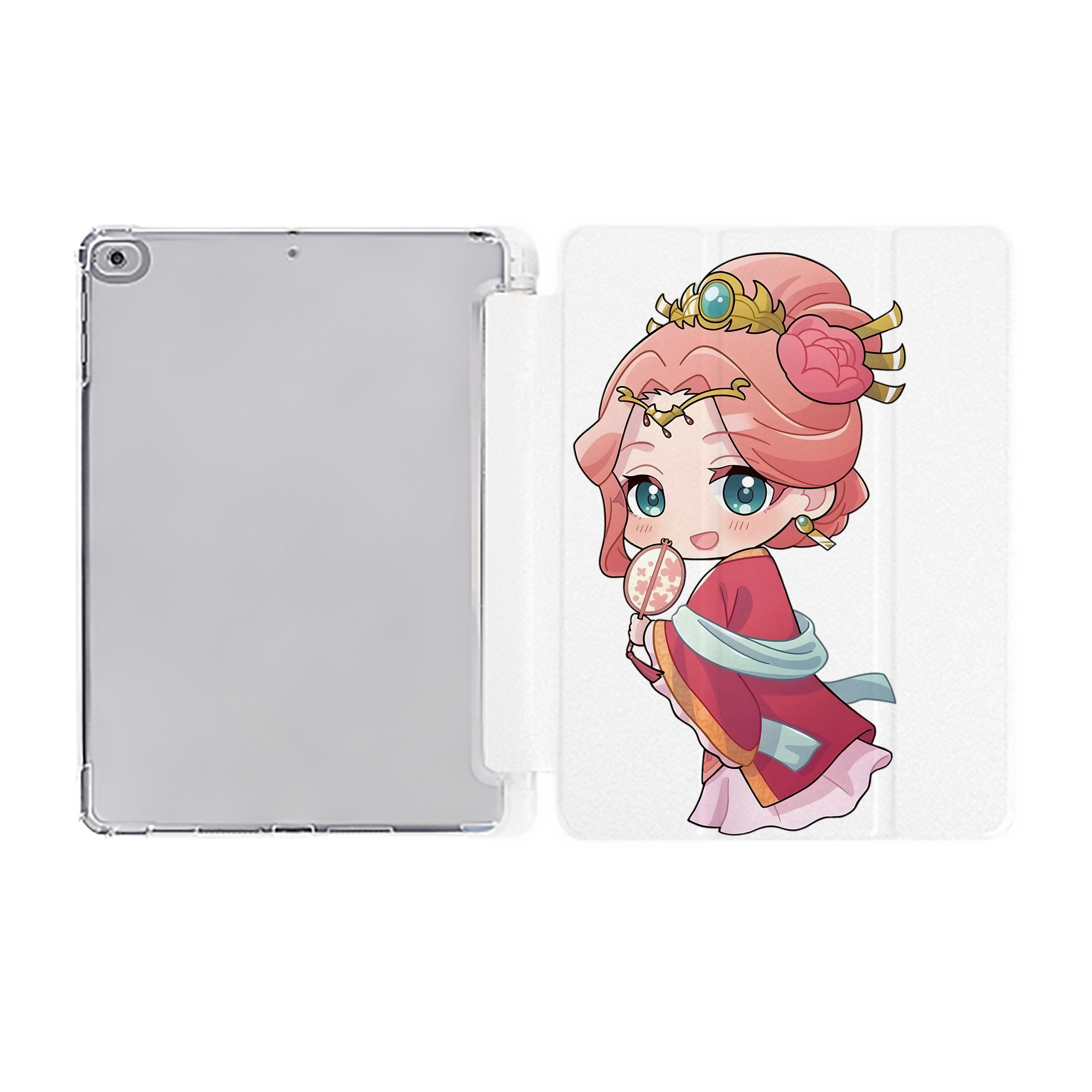 （画像用） 薬屋のひとりごと The Apothecary Diaries IPad ケース ペン収納付き 三つ折りスタンド PUレザー×シリコン 対応機種9.5/10.5/10.9インチ